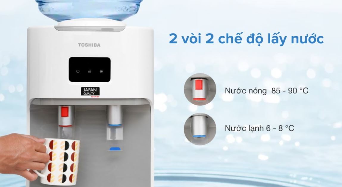 Cây nước nóng lạnh Toshiba RWF-W1664TV(W1) 670W 23
